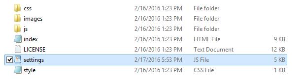 The settings file for BVM configuration The settings file for BVM configuration